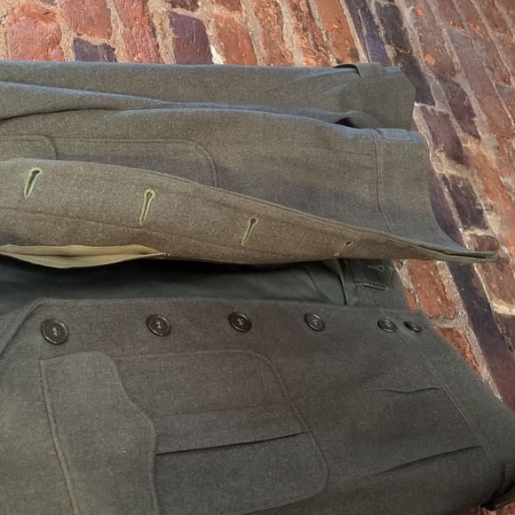 Olive drab wool military surplus Ike Eisenhower style dress jacket small - Picture 5 of 5